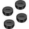 QUARKZMAN Tappo Portaspazzole in Carbone Copertura Plastica per Spazzola Elettrica del Motore Filo Nero Diametro Esterno 17,5mm/0,3 Inch/0,71 Altezza 8mm Height, Pack of 4pz