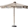Moia Greenwood Ombrellone Macramé Beige Corda Legno Ø 2,5 m
