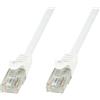 Techly Cavo di rete Techly Patch in CCA Cat.6 Bianco UTP 3m