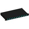 Techly Cassetto ottico Techly SB-12LCDM3B 19'' con 12 prese LC Duplex multimodale OM3 Nero