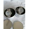 Orologio O bag O clock - 2 OROLOGI CINTURINO SILICONE BEIGE TG. S SCATOLA REGALO