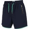 SCOTCH & SODA Pantaloncini Uomo W28 Blu Scuro In Vita Elastico Zip Casual Tasche