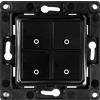 Shelly Wall Switch - Interruttore da parete con 1, 2 o 4 pulsanti - Colore Nero 4 pulsante + Omaggio