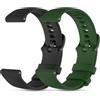 WindRen 2 Pezzi Silicone Cinturino Compatibile con Xiaomi Redmi Watch 5 Active/5 Lite, Cinturino di 22mm Ricambio Sportivo per Amazfit Active Max, Resistente All'usura, Impermeabile, Leggero