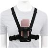 Qcwwy Accessori da Indossare, Cinturino per Imbracatura Toracica per Cellulare con Supporto per Telefono per lo Streaming Live Cinturino per Imbracatura per Montaggio Sul Petto per