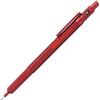 Rotring Portamine 600 | HB 0,7 mm | Corpo interamente in metallo rosso | Fusto esagonale
