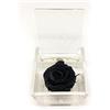Premium-rose.com PREMIUM ROSE - Cubo Rosa Stabilizzata Nera 5 cm con Marmo di Carrara - Rosa Eterna Stabilizzata Made in Italy - Idea per Occasioni Formali e Chi ha Stile Dark - Nero A 1057