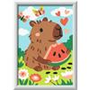 Ravensburger -CreArt Serie E - Capibara Goloso | Kit Pittura Bambini | Dimensione Di 19 x 14 | Giochi Bambina 7 Anni | Paint By Numbers | Idee Regalo | Regalo Bambino 7 Anni