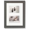 walther design grigio 2X 13x18 cm galleria con passe-partout, Home Cornice in legno HO218D