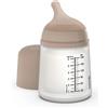 Suavinex Biberon Speciale Allattamento Zero.Zero 180 ml - Medium Nude