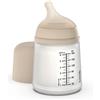 Suavinex Biberon Zero.Zero Flusso Lento - 180ml - Light Nude