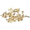 QUARKZMAN 35Pz Chiodi in Ottone 2x10mm(DxL) Chiodi per Quadri Muro Testa Rotonda Piccoli in Ottone Hardware per Progetti Fai da Te in Legno Scatole Decorative Casa, Tono Ottone