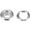 QUARKZMAN 50 Set di Occhielli in Rame 4mm con Foro 1/64, Tono Argento per Tessuti Pelle Tela Tende Abbigliamento