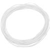 QUARKZMAN Nastro Sigillante Schiuma Silicone, Diametro 1mm (0.04) Lunghezza 4 Metri (13.12 Ft) Guarnizione Gomma Spugna Rotonda Corda Gomma Solida per Macchinari e Industrie, Bianco