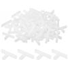 QUARKZMAN 200pz Distanziatori in Plastica a Forma di T per Piastrelle Parete Pavimento 1,5mm 1/16 Distanziatori Piastrelle per Installazione Piastrelle Ceramiche, Bianco