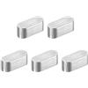 QUARKZMAN 5pz Chiave a Piuma Estremità Rotonda, 4x4x10mm Chiavette Elastiche Acciaio Inossidabile Professionale Chiavetta Parallela per Albero Trasmissione per Industria Meccanica Fissaggi