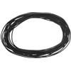 QUARKZMAN Nastro Tenuta Schiuma Silicone, Diametro 1mm (0,04) Lunghezza 4 Metri (13,12 Piedi) Guarnizione Gomma Spugna Rotonda Corda Gomma Solida per Macchinari e Industrie, Nero