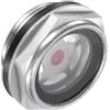 CoCud Vetro Livello Olio Compressore Aria, | Maschio M26x1.5mm | Finestra Vetro Indicatore Testa Esagonale Alluminio - (Applicazioni: Accessori Cambio), 1Pz