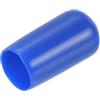 QUARKZMAN 25pz Tappi Terminali in Gomma da 8mm ID in Vinile per Tubo Tondo Copri Bullone Protezioni per Filettatura Blu