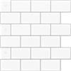 Art3d Piastrelle Adesive Effetto Piastrella Bianco | 10 Pezzi 30,5x30,5 cm | Ecologico, Impermeabile | Per Cucina, Bagno e Soggiorno | Posa senza Colla
