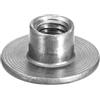 QUARKZMAN Dadi a T M6, 12 Pezzi Dadi a T in Acciaio Al Carbonio, Dadi a Base Rotonda Saldabili con Foro Passante Altezza 8mm Inserto Filettato Femmina