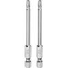 QUARKZMAN 2pz T20 Bit Torx di Sicurezza 1/4 Gambo Esagonale 3 Lungo Acciaio S2 Magnetica Antimanomissione Star Bits Cacciavite Testa Torx con Foro per Rimuovere Viti Fissaggio