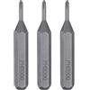 QUARKZMAN 3pz PH0000 Punte Cacciavite Phillips 5/32 Esagonale 28mm Lunghezza Punte Incrociate Magnetiche in Acciaio S2 per Cacciaviti Elettrici Manuali Riparazioni di Precisione
