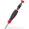 Wiha PocketMax - Set di cacciaviti magnetici, 8 pezzi, con punte riponibili (45292), set di cacciaviti magnetici da 1/4, con rivista bit, intaglio/Phillips/Pozidriv/TORX