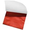 QUARKZMAN Foglio di Foglia d'oro, Carta di Foglia Rossa, 3.3 Pollici x 3.1 Pollici per Decorazione Artistica, Sculture, Pittura, Confezione da 150 Pz