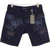 SCOTCH & SODA Shorts Uomo Denim Blu W30 Stampa Albero Palmo Zip Casual