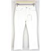 P_Jean Jeans Donna P_Jean Christie W26 Bianco Bootcut Stretch Con Zip Denim Leggero