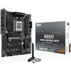 ASUS B850 MAX GAMING WIFI, Scheda Madre AMD ATX, Slot DDR5, PCIe 5.0 Ready, 3 slot M.2, WiFi 6E, Realtek Ethernet 2,5Gb, HDMI, DisplayPort, USB-A, USB-C, HDMI, BIOS Flashback e Aura Sync, Nera