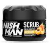 NISHMAN Scrub Viso e Corpo - Apricot 300ml - Cura Esfoliante per Uomini - Rimuove le Cellule Morte della Pelle, Pulisce in Profondità e Garantisce una Pelle Fresca, Morbida e Luminosa
