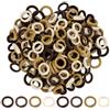 IGXX 500 Elastici per Capelli Marroni - Fascette per bambini, ipoallergeniche (Nero, Beige, Marrone)