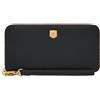 Fossil Lennox Portafoglio in pelle o poliestere per donna, 19.69 cm L x 1.91 cm W x 10.16 cm H, Nero