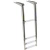 Hubmarine Scaletta inox telescopica 4 gradini bianchi (Stretta)
