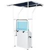 Trecciatura Emiliana T-Top universale in Alluminio Anodizzato Verniciato Bianco