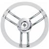 SAVORETTI ARMANDO Volante in poliuretano a 6 razze inox T21 Bianco