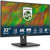 Philips 32B1N3800 3000 Series monitor a LED 32'' (31.5'' visualizzabile) 3840 x 2160 4K UHD (2160p) @ 60 Hz VA 350 cd-m? 3500:1 4 ms 2xHDMI DisplayPort altoparlanti nero