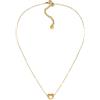 VLNET ® | Vestopazzo collana cuore piccolo | piccolo ciondolo a forma di cuore | acciaio gold plated | lavorazione artigianale | nickel tested | lunghezza 39+5 cm