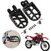 AnXin Pedane per moto, poggiapiedi, realizzate tramite CNC per XR650L 92-22 XR650R 00-07 CR80R/RB 96-02 CR85R/RB 03-07 CRM250 89-98 XR250R/400R 96-04 XR600R 89-00 CRF1000L 16-22 Dirt Bike, nero