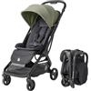 Ergobaby Passeggino Ergobaby Metro3 con funzione reclinabile, passeggino dalla nascita a 22 kg (0-4 anni), pieghevole e compatibile con il seggiolino auto, seduta ergonomica, Soft Olive