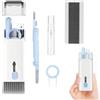 FAWAJON Set di pulizia per tastiera 7 in 1, tutto in un telefono cellulare, laptop, cuffie per AirPods 1/2/3/4/Pro 2/3, telefoni cellulari, fotocamera, iPad, tastiera, auricolari blu e bianco