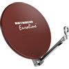 Kathrein Antenna parabolica KATHREIN Offset da 75 cm con supporto per cavo da 40 mm, struttura in metallo rosso-marrone, modello KEA 750/R