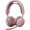 Logitech Zone Wireless 2 ES, Cablato e wireless, Chiamate/musica, 212 g, Cuffie con microfono, Rosa