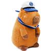 Joy Toy Hug-a-Capybara - Capitano in peluche, 23 cm