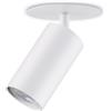 Maclean Faretti da incasso a soffitto rotondi in alluminio | Attacco GU10 fino a 40W | faretto moderno orientabile per controsoffitti | IP20 (Bianco, 1 pezzo senza lampadina)
