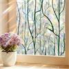 shinfly Pellicola per Vetri Finestre Decorativa, Pellicola Adesiva Vetri Elettrostatica 44.5x200cm, Vetrofanie per Finestre Anti UV Adatto per Ufficio Bagno Camera da Letto Soggiorno Cucina