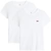 Levi's Essential SS Tee 2 Pack Tee White, 2 Confezioni di tè Bianco + &, XL