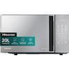 HISENSE MICROONDE HISENSE H20MOMBS4HG, capacità 20 l, potenza microonde max 700 W, Funzione grill, Potenza grill 800 5 livelli di potenza, Specchio